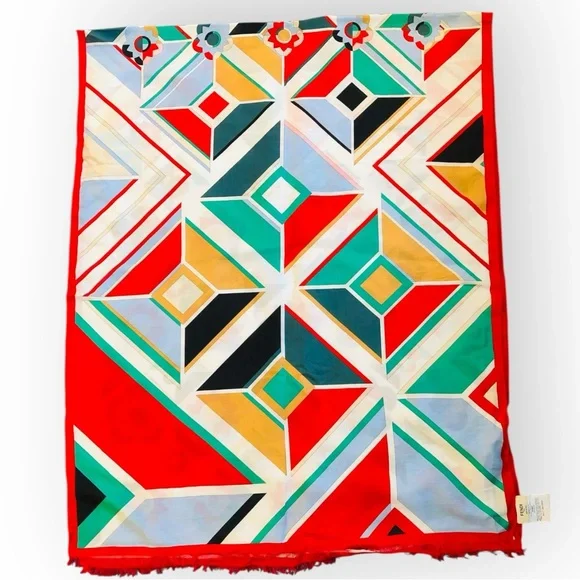 Fendi Flowerland Shawl Wrap Scarf Floral Print Multicolor Holiday Gift Ready - Picture 4 of 6